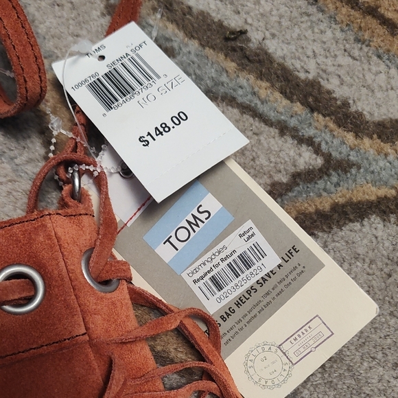 Toms Rust Brown Fringe Crossbody Bag - Picture 2 of 6